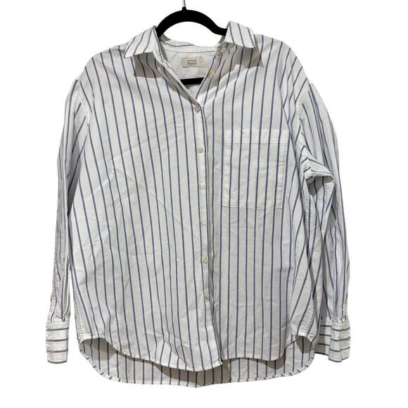AYR Deep End Button Down Shirt Striped Blue Lagoon - Picture 2 of 5